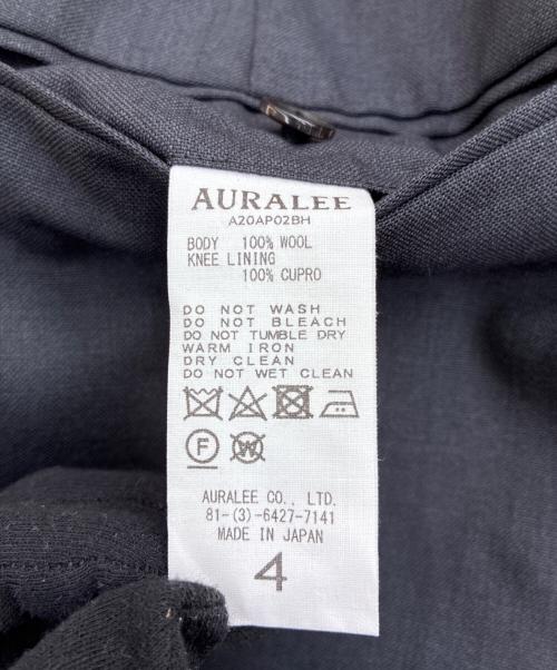AURALEE（オーラリー）AURALEE (オーラリー) BLUEFACED WOOL SLACKS グレー サイズ:size 4の古着・服飾アイテム