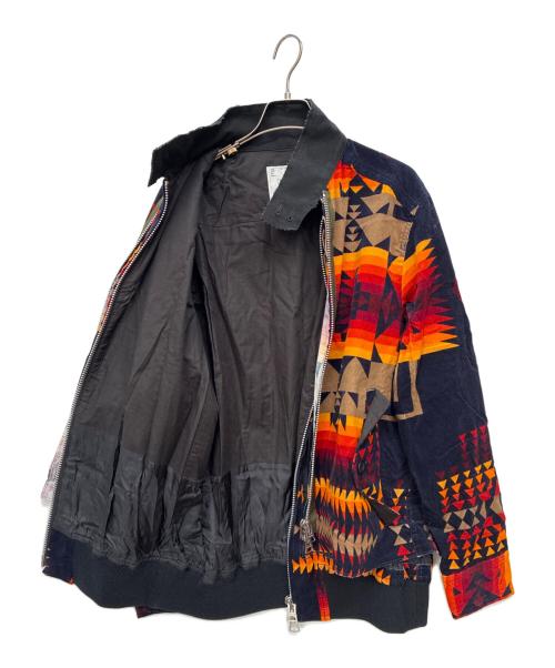 sacai（サカイ）sacai (サカイ) PENDLETON (ペンドルトン) Print Jacket レッド×ネイビー サイズ:SIZE 2の古着・服飾アイテム