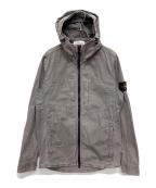 STONE ISLANDストーンアイランド）の古着「Tela Smerigliata Hooded Shirt Jacket」｜グレー
