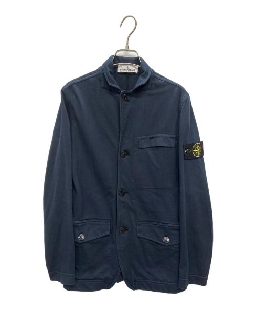 STONE ISLAND（ストーンアイランド）STONE ISLAND (ストーンアイランド) Jersey Strong Navy Cotton Blazer ネイビー サイズ:Sの古着・服飾アイテム