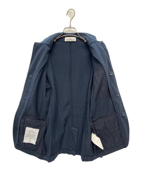 STONE ISLAND（ストーンアイランド）STONE ISLAND (ストーンアイランド) Jersey Strong Navy Cotton Blazer ネイビー サイズ:Sの古着・服飾アイテム
