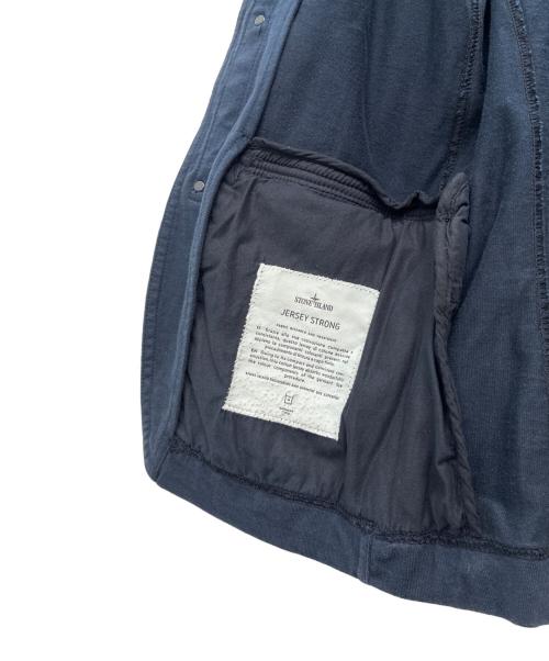 STONE ISLAND（ストーンアイランド）STONE ISLAND (ストーンアイランド) Jersey Strong Navy Cotton Blazer ネイビー サイズ:Sの古着・服飾アイテム