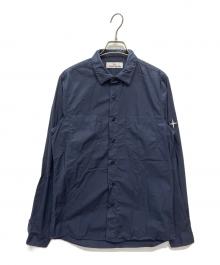 STONE ISLAND（ストーンアイランド）の古着「コットン タイプライターシャツ」｜ネイビー