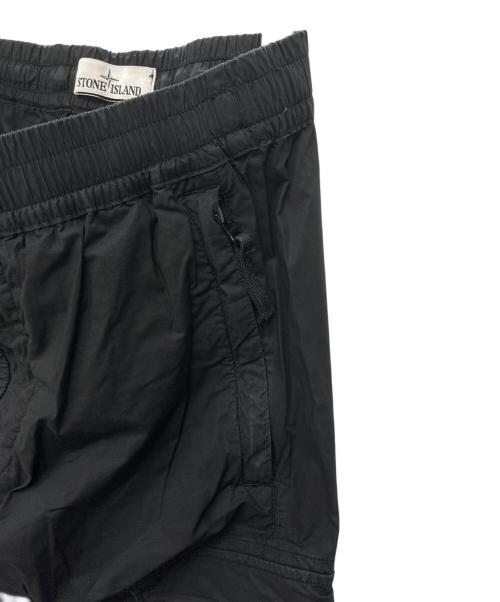 STONE ISLAND（ストーンアイランド）STONE ISLAND (ストーンアイランド) カーゴパンツ ブラック サイズ:W28の古着・服飾アイテム