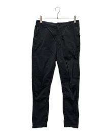 STONE ISLAND（ストーンアイランド）の古着「ロゴパッチテーパードパンツ」｜ブラック