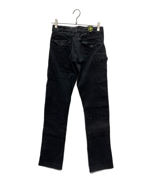 STONE ISLAND（ストーンアイランド）STONE ISLAND (ストーンアイランド) ギミックパンツ ブラック サイズ:44の古着・服飾アイテム