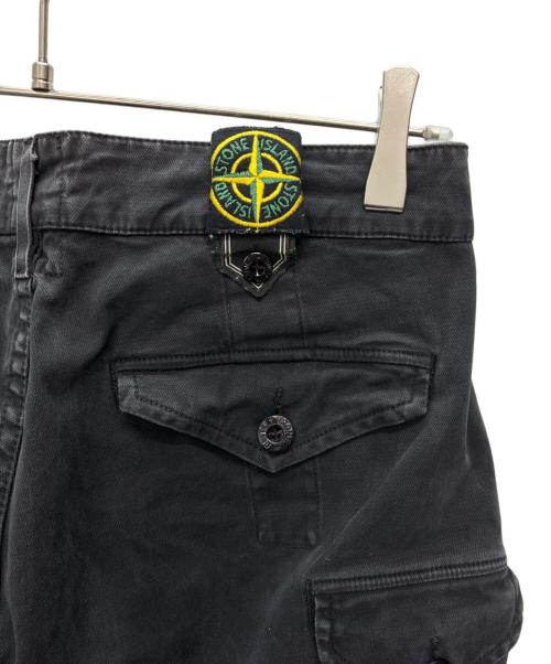 STONE ISLAND（ストーンアイランド）STONE ISLAND (ストーンアイランド) ギミックパンツ ブラック サイズ:44の古着・服飾アイテム