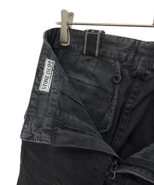 STONE ISLAND（ストーンアイランド）STONE ISLAND (ストーンアイランド) ギミックパンツ ブラック サイズ:44の古着・服飾アイテム