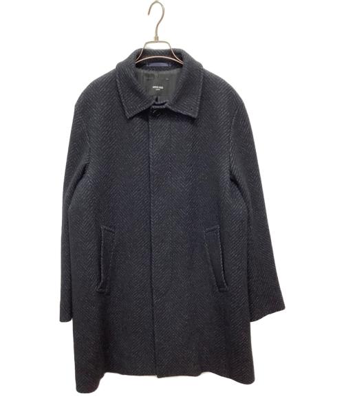 MEN'S BIGI（メンズビギ）MEN'S BIGI (メンズビギ) ステンカラーコート ネイビー サイズ:Lの古着・服飾アイテム