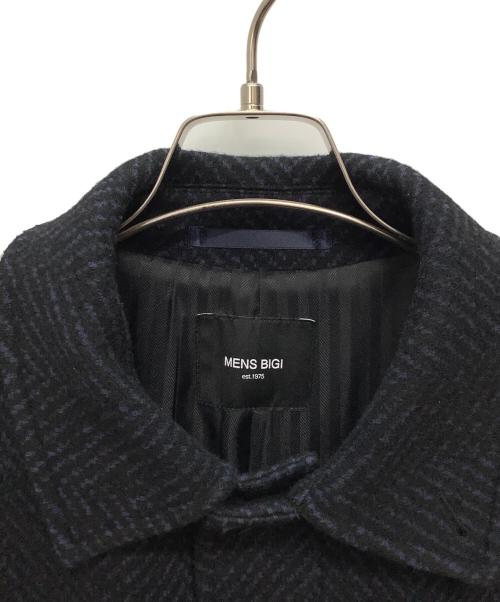 MEN'S BIGI（メンズビギ）MEN'S BIGI (メンズビギ) ステンカラーコート ネイビー サイズ:Lの古着・服飾アイテム