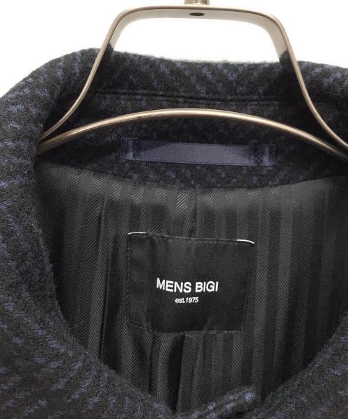 MEN'S BIGI（メンズビギ）MEN'S BIGI (メンズビギ) ステンカラーコート ネイビー サイズ:Lの古着・服飾アイテム