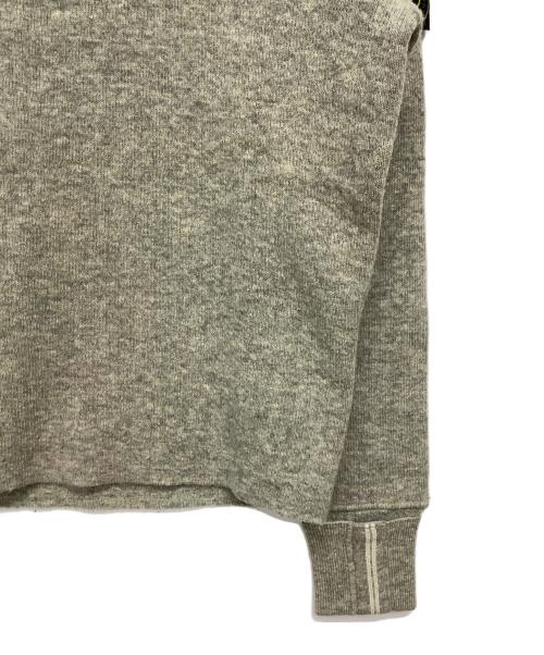 STONE ISLAND（ストーンアイランド）STONE ISLAND (ストーンアイランド) 厚手ニット グレー サイズ:Sの古着・服飾アイテム