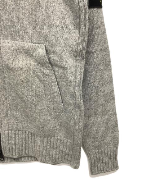 STONE ISLAND（ストーンアイランド）STONE ISLAND (ストーンアイランド) フルジップニットパーカージャケット グレー サイズ:Sの古着・服飾アイテム