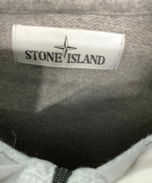 STONE ISLAND（ストーンアイランド）STONE ISLAND (ストーンアイランド) フルジップニットパーカージャケット グレー サイズ:Sの古着・服飾アイテム