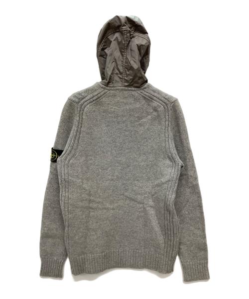 STONE ISLAND（ストーンアイランド）STONE ISLAND (ストーンアイランド) フルジップニットパーカージャケット グレー サイズ:Sの古着・服飾アイテム