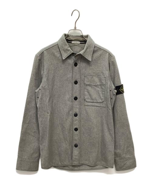STONE ISLAND（ストーンアイランド）STONE ISLAND (ストーンアイランド) 長袖シャツ グレー サイズ:Sの古着・服飾アイテム