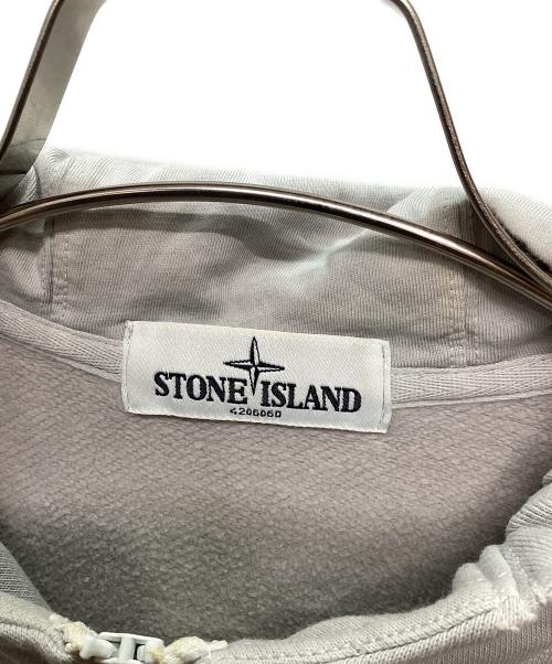 STONE ISLAND（ストーンアイランド）STONE ISLAND (ストーンアイランド) ジップパーカー ライトグレー サイズ:Sの古着・服飾アイテム