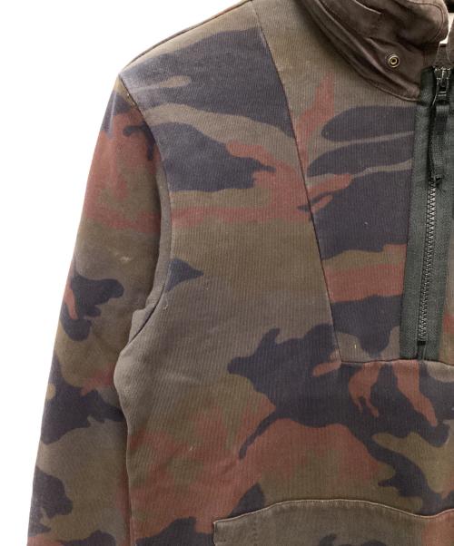 STONE ISLAND（ストーンアイランド）STONE ISLAND (ストーンアイランド) ハーフジップパーカー ブラウン×ブラック サイズ:Sの古着・服飾アイテム