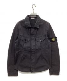 STONE ISLAND（ストーンアイランド）の古着「シャツジャケット」｜ブラック