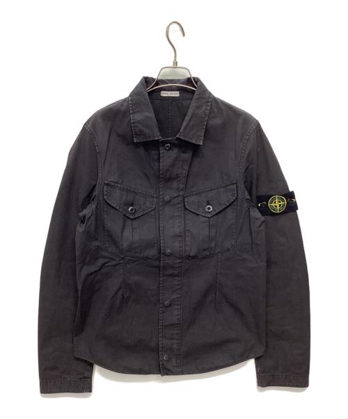 STONE ISLAND（ストーンアイランド）STONE ISLAND (ストーンアイランド) シャツジャケット ブラック サイズ:Sの古着・服飾アイテム