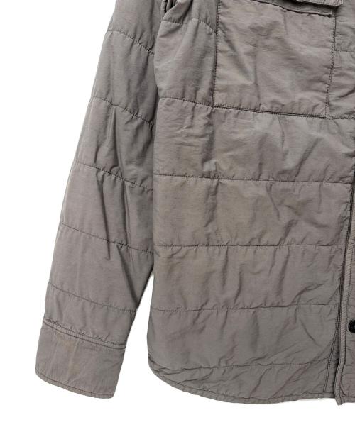 STONE ISLAND（ストーンアイランド）STONE ISLAND (ストーンアイランド) ガーメント パディングシャツジャケット グレー サイズ:Sの古着・服飾アイテム