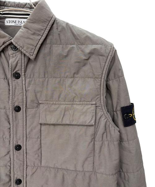 STONE ISLAND（ストーンアイランド）STONE ISLAND (ストーンアイランド) ガーメント パディングシャツジャケット グレー サイズ:Sの古着・服飾アイテム