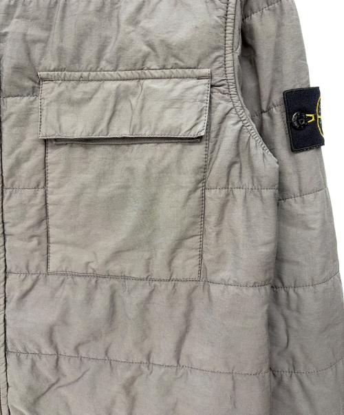 STONE ISLAND（ストーンアイランド）STONE ISLAND (ストーンアイランド) ガーメント パディングシャツジャケット グレー サイズ:Sの古着・服飾アイテム