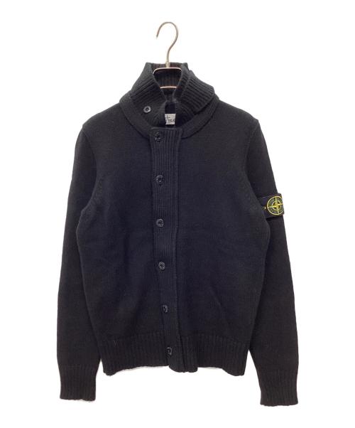 STONE ISLAND（ストーンアイランド）STONE ISLAND (ストーンアイランド) 厚手カーディガン ブラック サイズ:Sの古着・服飾アイテム