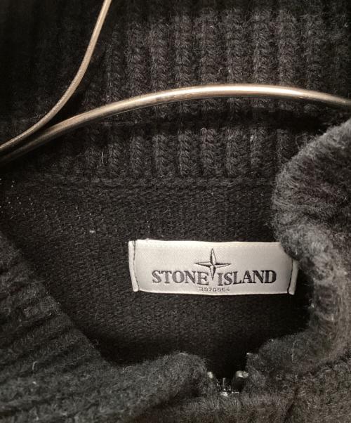 STONE ISLAND（ストーンアイランド）STONE ISLAND (ストーンアイランド) 厚手カーディガン ブラック サイズ:Sの古着・服飾アイテム