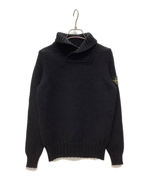 STONE ISLAND（ストーンアイランド）STONE ISLAND (ストーンアイランド) 厚手ニット ブラック サイズ:Sの古着・服飾アイテム