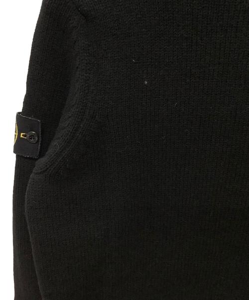 STONE ISLAND（ストーンアイランド）STONE ISLAND (ストーンアイランド) 厚手ニット ブラック サイズ:Sの古着・服飾アイテム