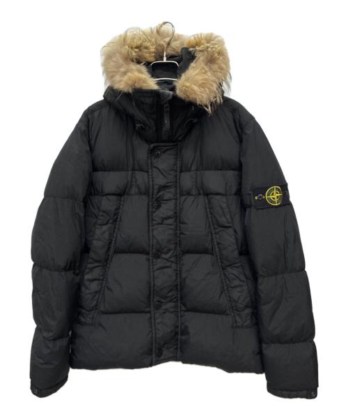 STONE ISLAND（ストーンアイランド）STONE ISLAND (ストーンアイランド) 14AW GARMENT DYED CRINKLE REPS NY DOWN ブラック サイズ:Mの古着・服飾アイテム