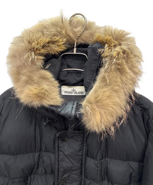 STONE ISLAND（ストーンアイランド）STONE ISLAND (ストーンアイランド) 14AW GARMENT DYED CRINKLE REPS NY DOWN ブラック サイズ:Mの古着・服飾アイテム
