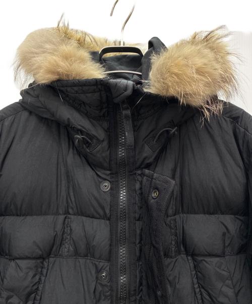 STONE ISLAND（ストーンアイランド）STONE ISLAND (ストーンアイランド) 14AW GARMENT DYED CRINKLE REPS NY DOWN ブラック サイズ:Mの古着・服飾アイテム