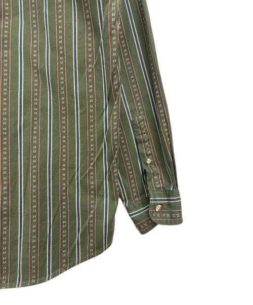 Eddie Bauer（エディーバウアー）Eddie Bauer (エディーバウアー) 80s 黒タグ コットン 長袖シャツ グリーン×レッド サイズ:Mの古着・服飾アイテム