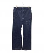 WAREHOUSE×JOHN GLUCKOWウエアハウス×ジョン グラッコー）の古着「1910's Netmaker's Trousers / デニムワークパンツ」｜インディゴ