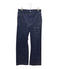WAREHOUSE×JOHN GLUCKOW（ウエアハウス×ジョン グラッコー）の古着「1910's Netmaker's Trousers / デニムワークパンツ」｜インディゴ