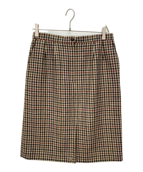 Burberry's（バーバリーズ）Burberry's (バーバリーズ) ウールスカート ブラウン サイズ:17BRの古着・服飾アイテム