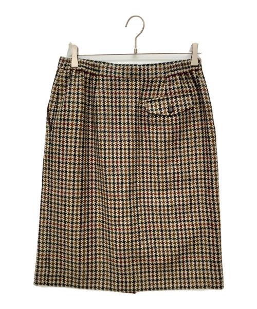 Burberry's（バーバリーズ）Burberry's (バーバリーズ) ウールスカート ブラウン サイズ:17BRの古着・服飾アイテム