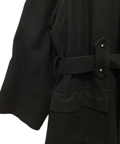Y's for men（ワイズフォーメン）Y's for men (ワイズフォーメン) ウール ベルテッドロングコート ブラック サイズ:Mの古着・服飾アイテム