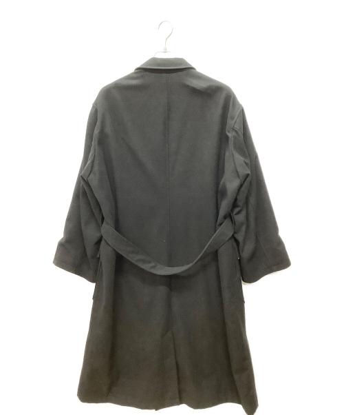 Y's for men（ワイズフォーメン）Y's for men (ワイズフォーメン) ウール ベルテッドロングコート ブラック サイズ:Mの古着・服飾アイテム