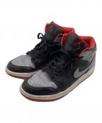 NIKEナイキ）の古着「ハイカットスニーカー」｜グレー×レッド