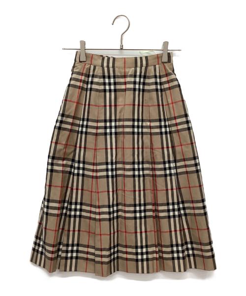 Burberry's（バーバリーズ）Burberry's (バーバリーズ) ミニスカート ベージュ×ブラック サイズ:不明の古着・服飾アイテム