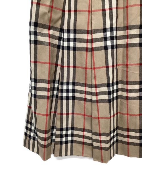 Burberry's（バーバリーズ）Burberry's (バーバリーズ) ミニスカート ベージュ×ブラック サイズ:不明の古着・服飾アイテム