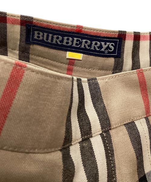 Burberry's（バーバリーズ）Burberry's (バーバリーズ) ミニスカート ベージュ×ブラック サイズ:不明の古着・服飾アイテム