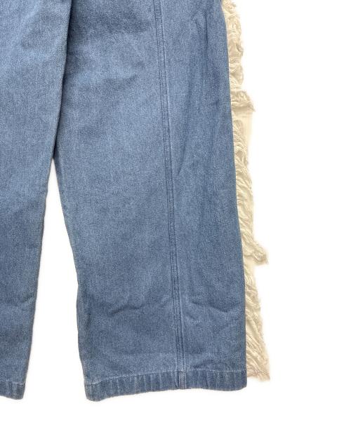 adidas Originals（アディダスオリジナル）adidas originals (アディダスオリジナル) KSENIA SCHNAIDER (クセニア シュナイダー) デニム フレイドジーンズ インディゴ サイズ:SIZE Lの古着・服飾アイテム