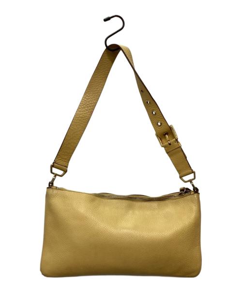 PRADA（プラダ）PRADA (プラダ) レザーショルダーバッグ イエローの古着・服飾アイテム