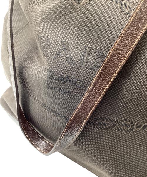 PRADA（プラダ）PRADA (プラダ) キャンバストートバッグ ブラウンの古着・服飾アイテム