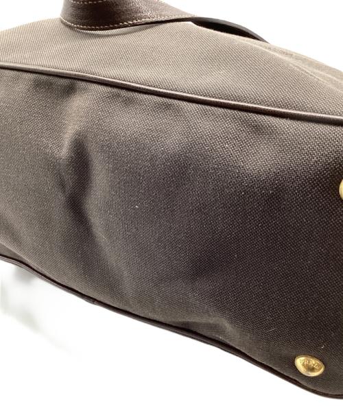 PRADA（プラダ）PRADA (プラダ) キャンバストートバッグ ブラウンの古着・服飾アイテム