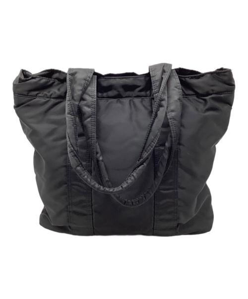 PORTER（ポーター）PORTER (ポーター) トートバッグ ブラック×オレンジの古着・服飾アイテム